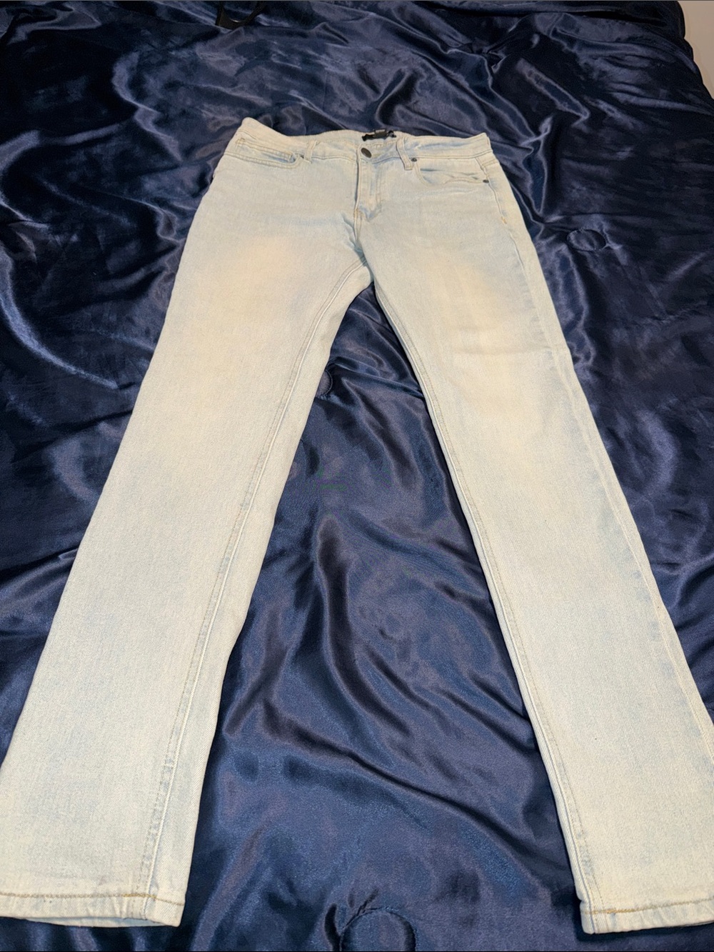 Forever 21 Light Blue Straight Leg Jeans